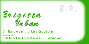 brigitta urban business card