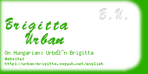 brigitta urban business card